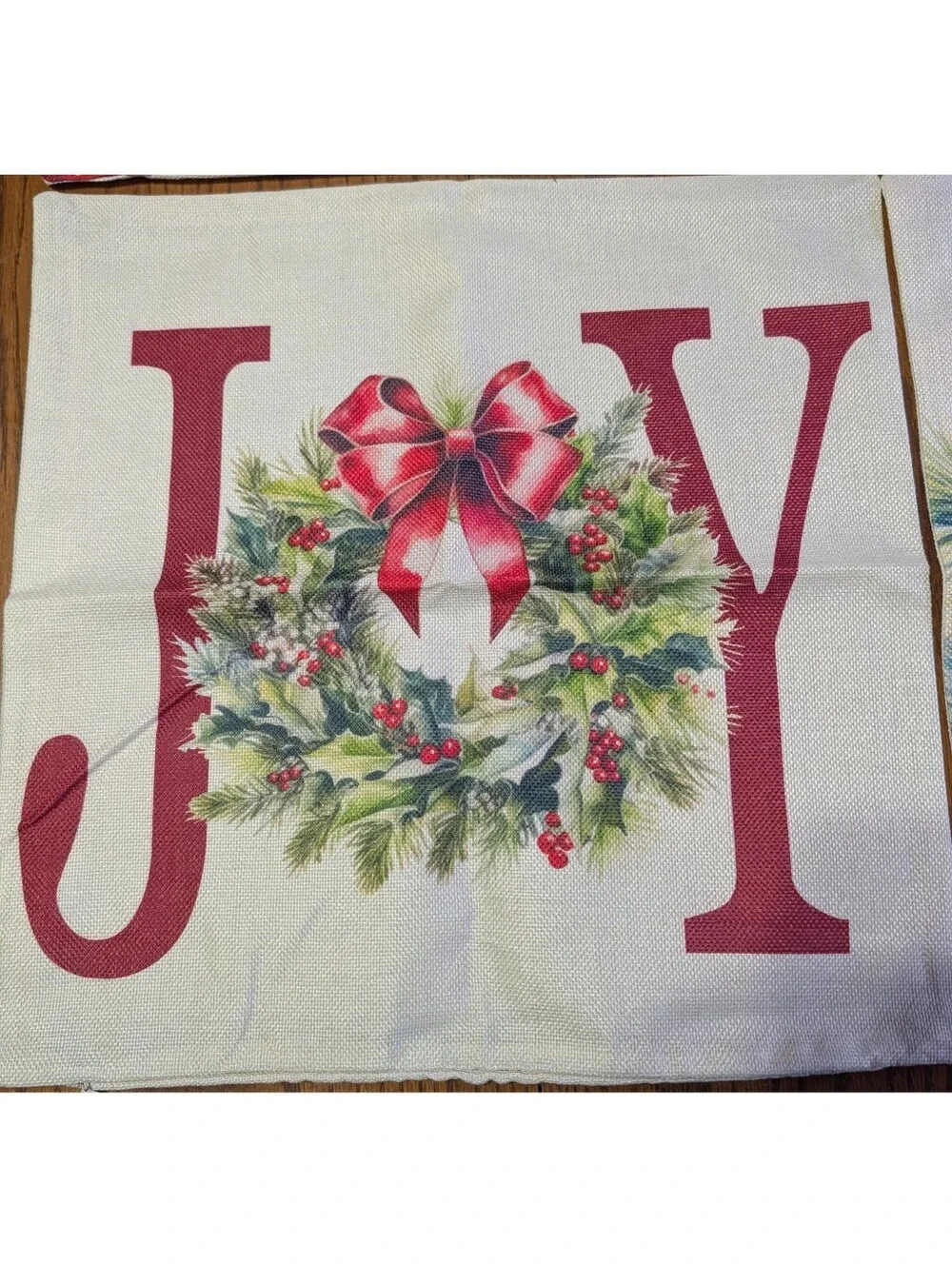 NEW Four Pack of Holiday Themed Throw Pillow Covers